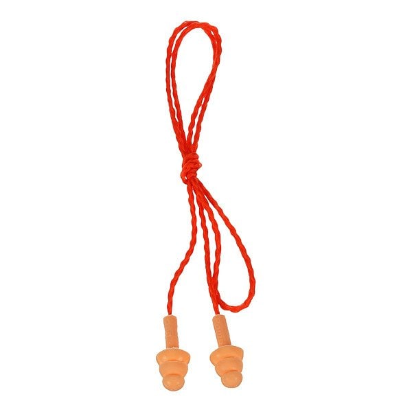 3M E-A-R UltraFit Reusable Silicone Earplugs, Flanged Shape, 25 dB, Orange, 50 PK 340-3002 - main