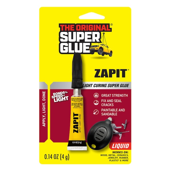 Super Glue Epoxy Adhesive, Zapit Series, Gray, 0.14 oz, Dual-Cartridge 90002 - main