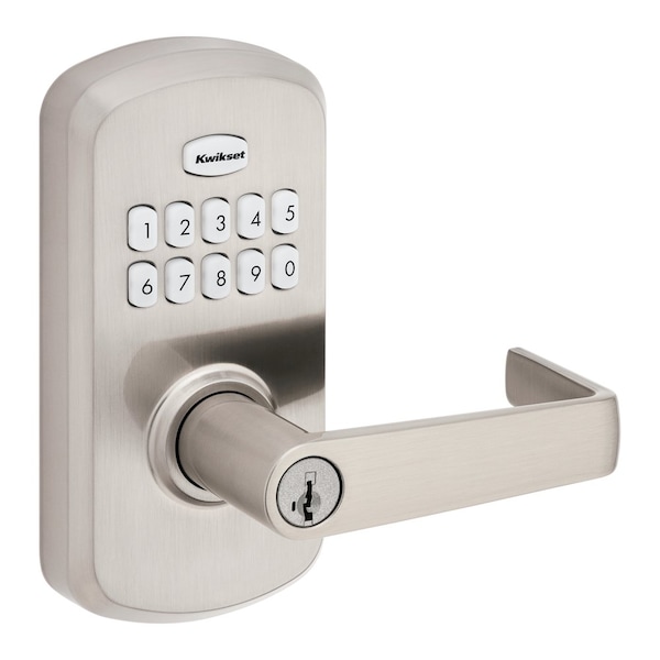 Kwikset Keypad Keyed Entry Locks Electronic Deadbolt Satin Nickel 955KNL-15S - main