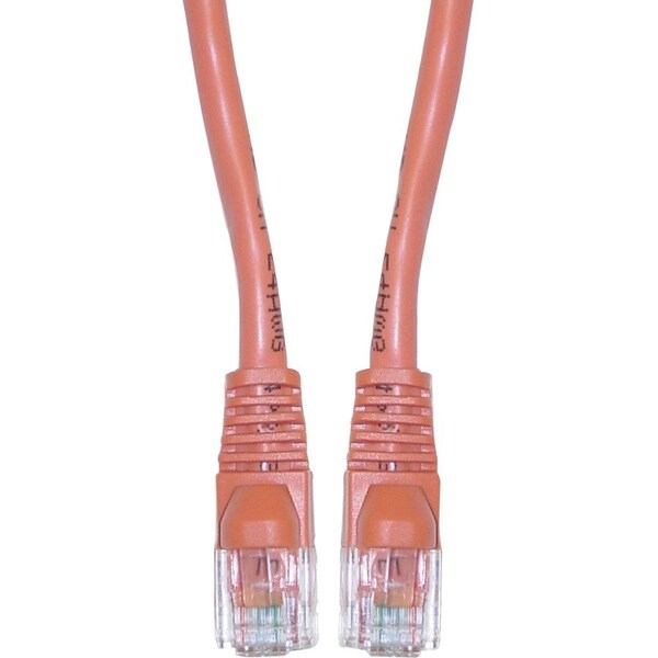 Cable Wholesale Cat5e Orange Copper Ethernet Patch Cable, Snagless/Molded Boot, POE Compliant, 50 foot 10X6-03150 - main