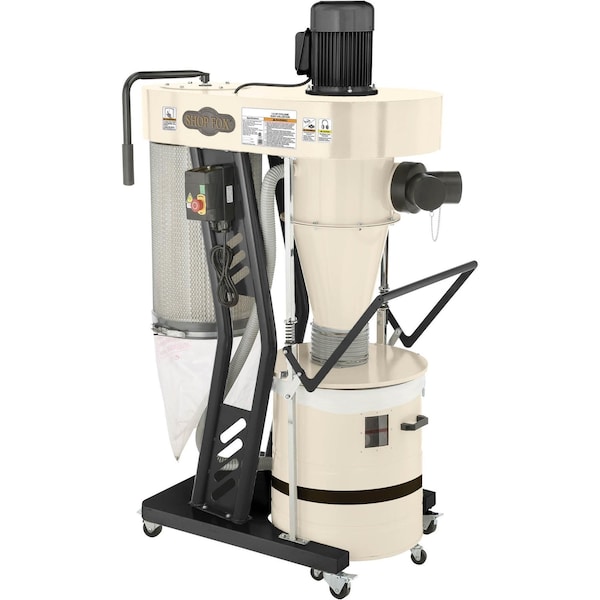 Shop Fox 1-1/2 HP Portable Cyclone Dust Collector W1867 - main