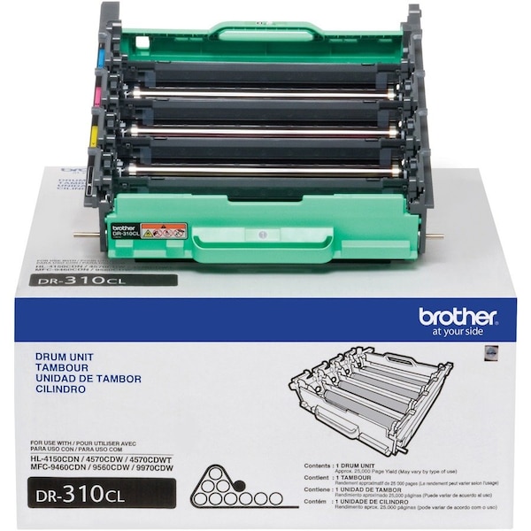 Brother DR310CL Replacement Drum - Laser Print Technology - 25000 - Black - 1 Each DR310CL - main