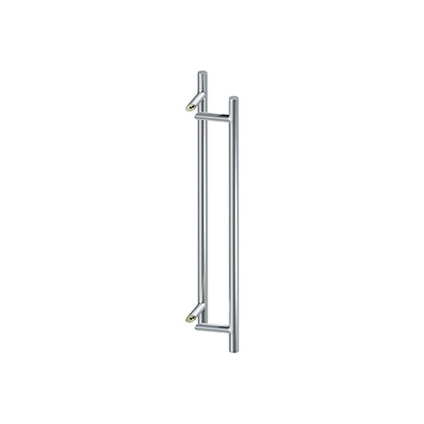 Deltana 36in Back to Back Round Offset Door Pulls Satin Stainless Steel Finish SSPORBB36U32D - main