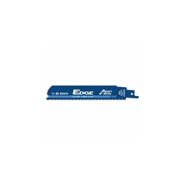 Bosch Reciprocating Saw Blade, Edge, 6 in, 8/10 TPI, for Heavy Metal, 5-Pack 114-RESM6X2 - main