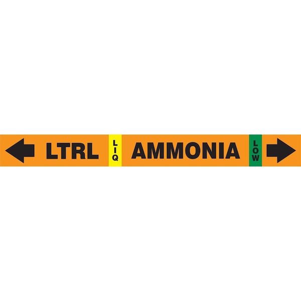 Accuform IIAR SELFSTICK AMMONIA PIPE MARKER RAK114T - main
