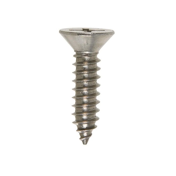 Hillman Sheet Metal Screw, Flat Head Phillips Drive, 100 PK 0823538 - main