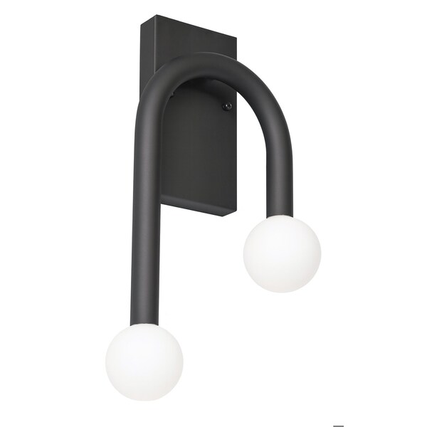 Afx Colette 17in LED Sconce - Black COES1017LAJUDBK - main