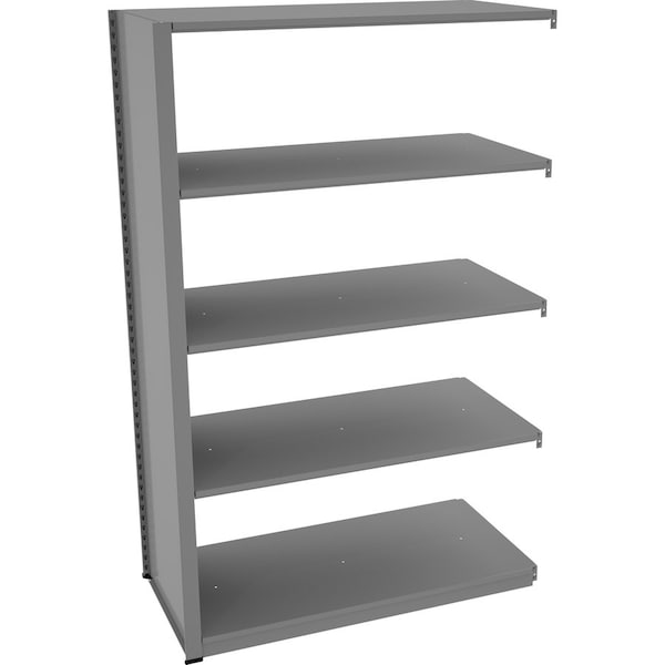 Tennsco Boltless Shelving, 24"D x 48"W x 76"H, 5 Shelves, Steel, Width: 48" CA247648-MGY - main