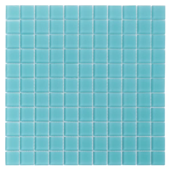 Apollo Tile Sky Blue 11.8 in x 11.8 in Glass Matte Floor and Wall Mosaic Tile 9.67 sqft/case, 10PK APLA88041M 1X1A - main