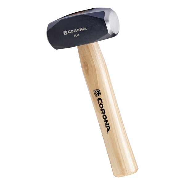 Corona Tools Drilling Hammer, 3 lb. Head, 10 in. Hickory Wood Handle DH81003 - main