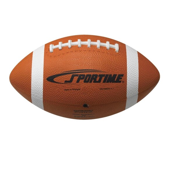 Sportime School Smart Gradeball Official Regulation Size Rubber Football, Traditional Tan 1599277 - main