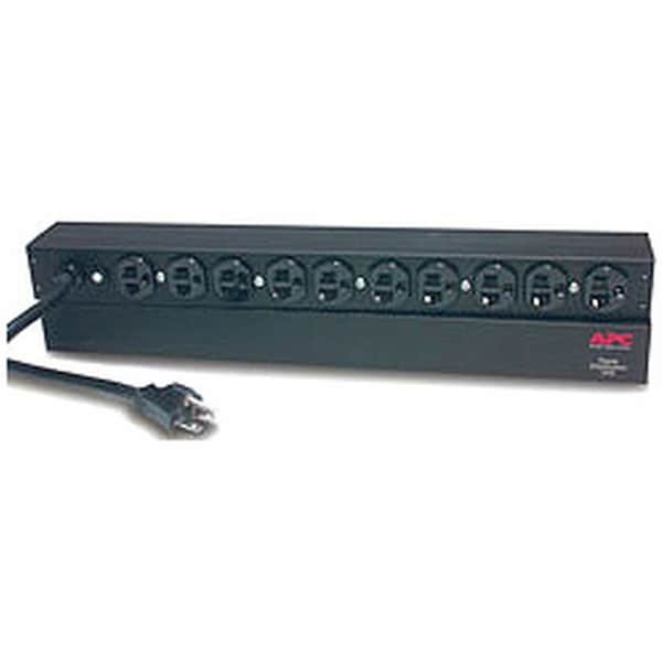 Schneider Electric Power Strip, Rack Mounted, 5-20R, 5-20P, 12 ft., Black AP9563 - main