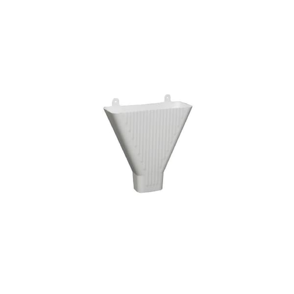 Amerimax Home Products Funnel For 2 x 3-In. Downspout, White Plastic 85208 - main