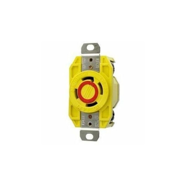 Leviton Corrosion Resistant, Industrial Grade Receptacle 30 Amp, 480 Volt 3-Phase 27CM-30 - main