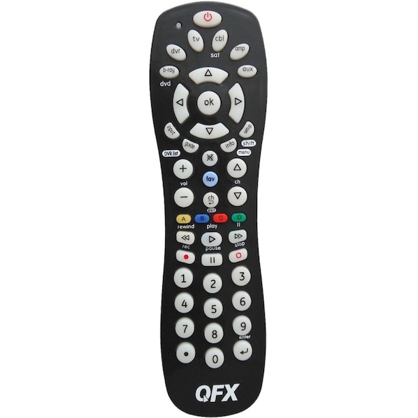 Qfx REM-6 6-in-1 Universal Remote with Glow-in-the-Dark Buttons REM-6 - main