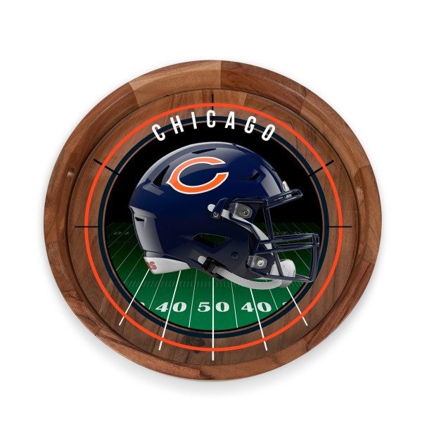 Picnic Time Family Of Brands NFL Chicago Bears - Barista Serving Tray with Glass Insert 907-09-511-064-2 - main