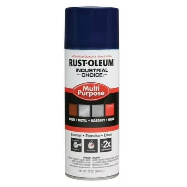 Rust-Oleum Spray Paint, Regal Blue, Gloss, Solvent, 12 oz 1622830V - main