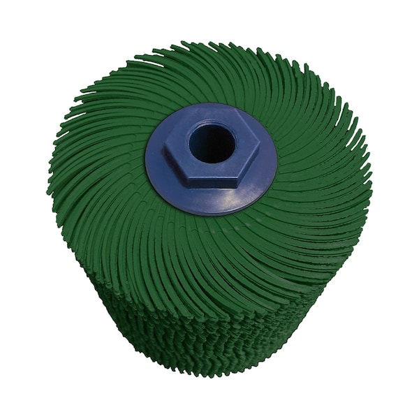 Dedeco SUNBURST 4" x 4" TC DARK GREEN 50 GRIT 5/8"-11 2392 - main