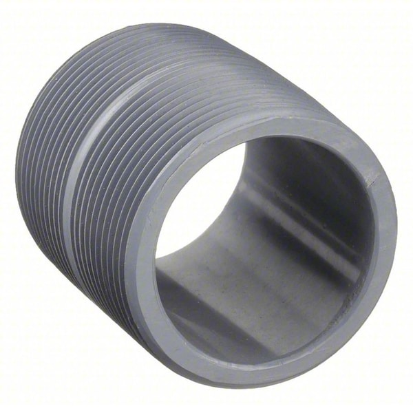 Zoro Select 2" MNPT x 2-1/2" TBE CPVC Pipe Nipple Sch 80 9861-252 - main