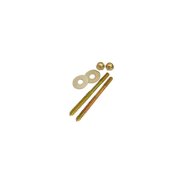 Larsen Supply Co. Toilet Closet Screw With Nuts & Washers, 1/4 x 3-1/2-In. 625753 - main