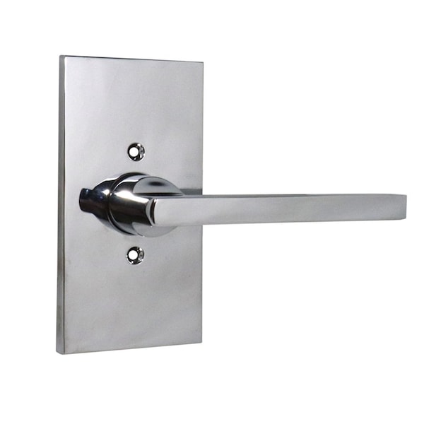 Baldwin Half Dummy Square Lever and Contemporary 5in Rose Bright Chrome Finish HDSQUCFR260 - main