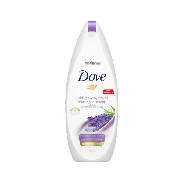 Dove Purely Pampering Relaxing Lavender Body Wash, 22 Ounce, 4PK 67510541 - main