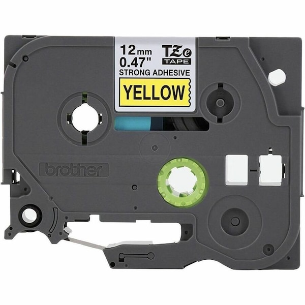 Brother Label Tape Cartridge 1/2", Black/Yellow TZES631 - main