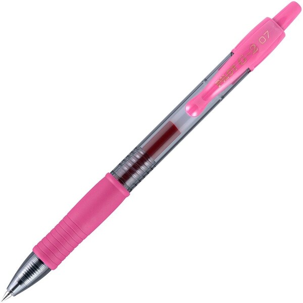 Pilot UPC G2 Retractable Gel Ink Rolling Ball Pen .5mm Pink 31174 - main