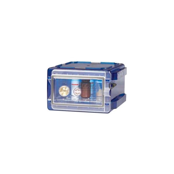 Bel-Art Secador 1.0 Vertical Desiccator Cabinet 420710007, 0.7 Cu. Ft., Blue with Clear Door 420710007 - main