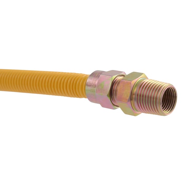 Eastman 1/2 in. MIP in. X 1/2 in. D MIP 24 in. Stainless Steel Gas Appliance Connector 20YE505024B - main