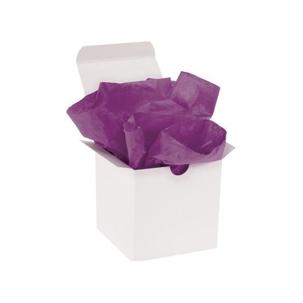 Bubblefast 480 20 x 30'' Plum Gift Grade Tissue Paper BFT2030B - main