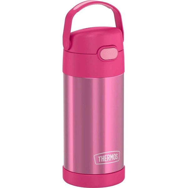 Thermos 12-Ounce FUNtainer Vacuum-Insulated Stainless Steel Bottle Pink F4100PK6 - main
