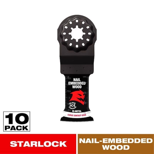 Diablo 1-1/4in. Demo Demon Starlock Bi-Metal Oscillating Blades for Nail-Embedded Wood, 10PK DOS125BW10 - main