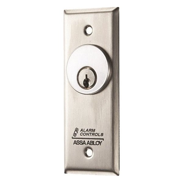 Alarm Controls MCK-1-3 Mortise Key Switch - Wall Mountable for Mortise Cylinder - Stainless Steel MCK13 - main