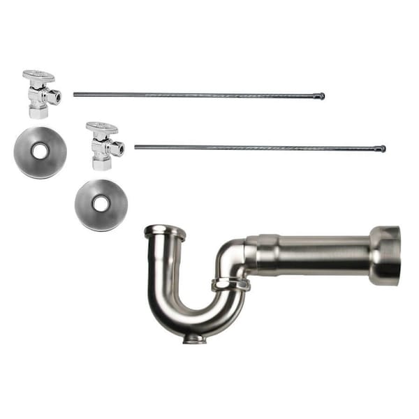 Mountain Plumbing Lavatory Kit - 1/4 Turn Ball Valve MT403-NL P-Trap in Satin Brass MT403MASS-NL/SB - main