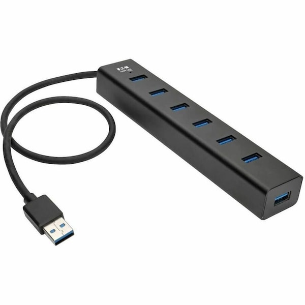 Tripp Lite 7-PORT USB 3.0 SUPERSPEED HUB/SPLITTER PORTABLE ALUMINUM 5 GBPS U360-007-AL - main