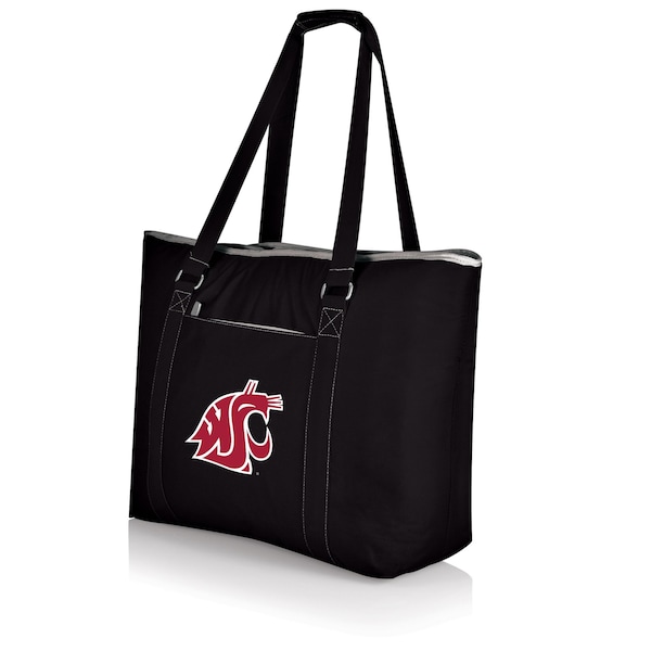 Picnic Time Family Of Brands NCAA Washington State Cougars Tahoe XL Tote Cooler Bag - Soft Cooler Bag - Picnic Cooler, Black 598-00-175-634-0 - main