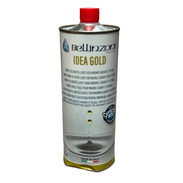 Bellinzoni Idea Gold - 1 Liter. Protects Marble and Granite Stones from a Wide Range of Stains. BIG1 - main