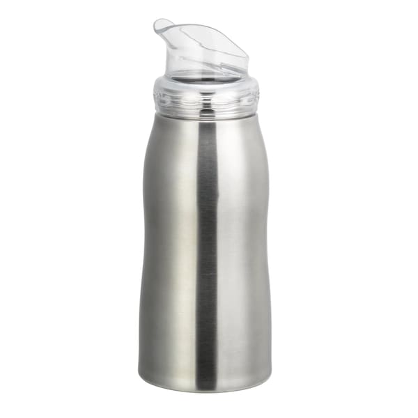 Service Ideas VersaVac Bottle, Stainless Vacuum, Large Lid, 0.7 Liter, Brushed VV07SSLG - main