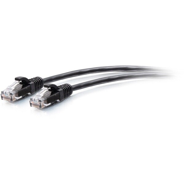 C2G 4FT/1.2M CAT6A SLIM PATCH 28AWG BLACK C2G30142 - main