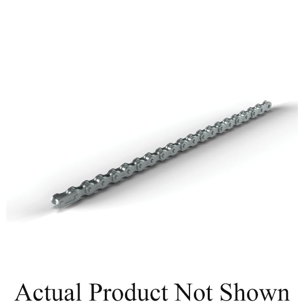 Hkk Chain Riveted Single Pitch Roller chain, 100 ft OAL, 1/2 P, 0.306 Dia x 1/4 in W Roller, 304 SS SR041R1C - main
