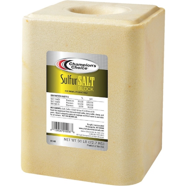 Champions Choice 50 Lb. Sulfur Salt Block 100012612 - main