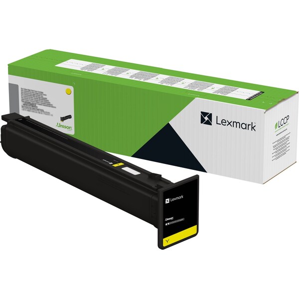 Lexmark CS963, CX833, CX961, CX962, CX963 Yellow Return Toner Cartridge 12,000 Yield 77L10Y0 - main