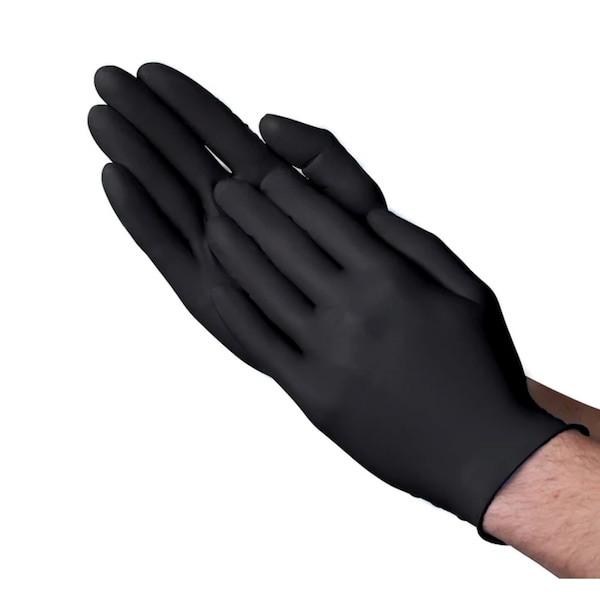 Vanguard VGuard Black Nitrile Exam Glove, PF, 3.5 Mil, X-Large, 100PK A11A34 - main