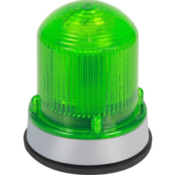 Edwards Signaling Warning Light, Green, LED, 24V DC, 65 FPM, 3 1/4 in Dia. 125XBRMG24DB - main