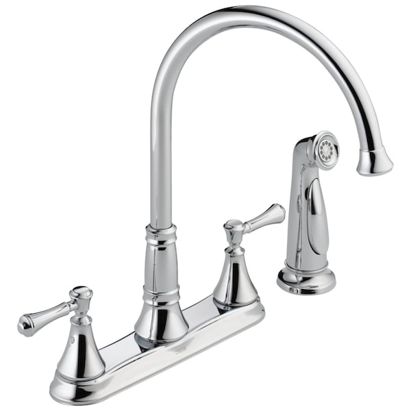 Delta Cassidy Two Handle Kitchen Faucet with Spray 2497LF - main