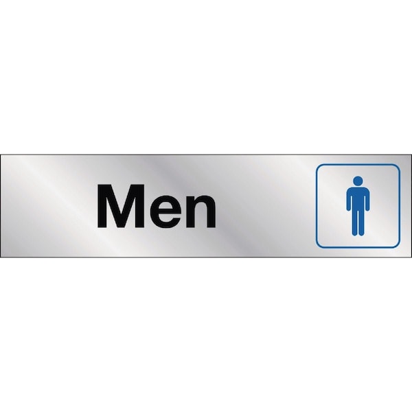 Hy-Ko 2x8 Men Restroom Sign 478 - main