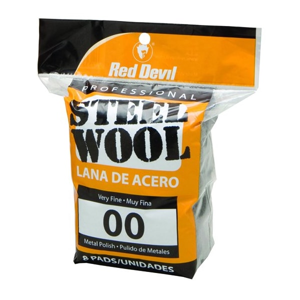 Red Devil #00 Red Devil 322 Steel Wool Pro Steel Wool Pad Very Fine, 8-Pack 321 - main