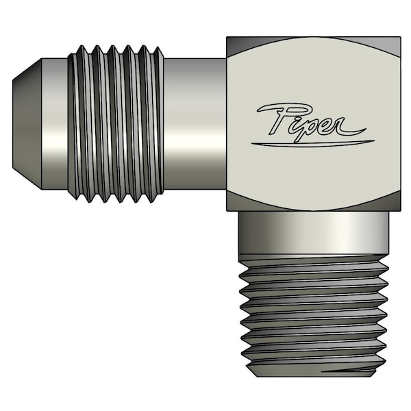 Piper 3/8in. Male JIC X 1/4in. Male Pipe, 90 Degree Elbow 0190-06-04 - main