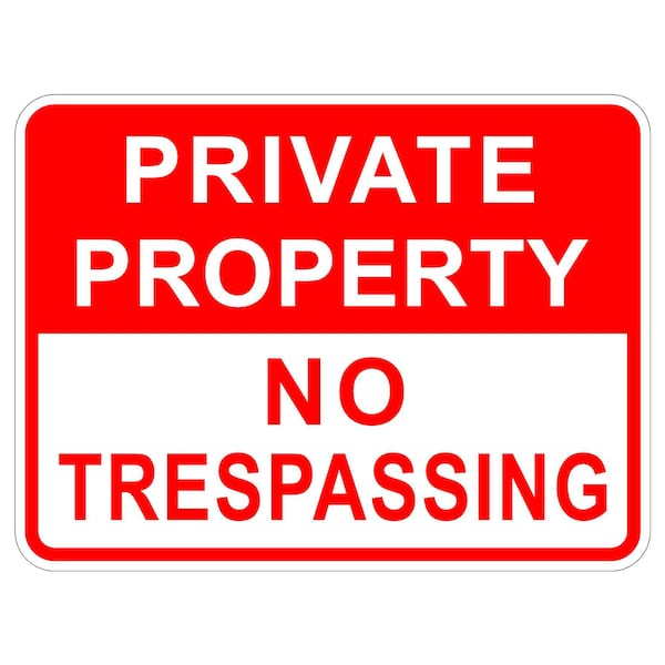 Sign Solutions Usa Security & Access Sign, 24 in Width, Aluminum Sign, Horizontal Rectangle DCS12DWT2418CUS00094 - main